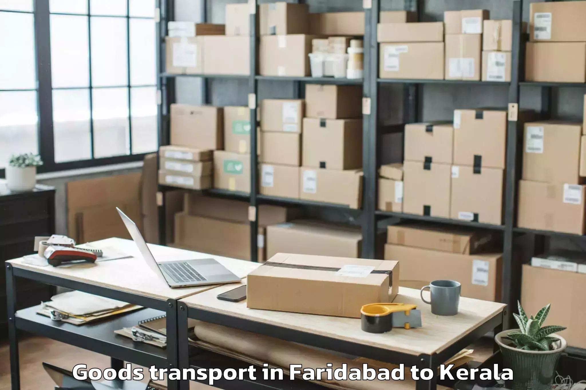 Easy Faridabad to Changanacherry Goods Transport Booking